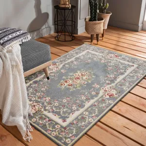 Minőségi szürke vintage szőnyeg a nappaliba Szélesség: 120 cm | Hossz: 170 cm