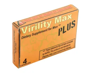 Virility Max Plus - étrend-kiegészítő kapszula férfiaknak (4db)