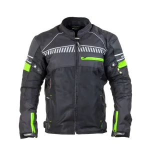 Férfi motoros kabát W-TEC Meltsch  neon-zöld-fekete  3XL