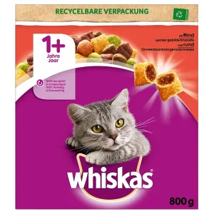 800g Whiskas 1+ marha száraz macskatáp