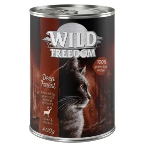 24x400g Wild Freedom Adult nedves macskatáp-vad & csirke
