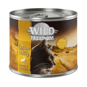 6x200g Wild Freedom Adult Golden Valley - nyúl & csirke nedves macskatáp 5+1 ingyen akcióban