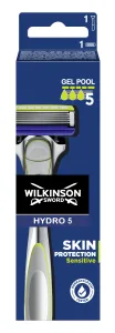 Wilkinson Sword Borotva + 1 tartalék fej Hydro 5 Skin Protection Bulldog Sensitive