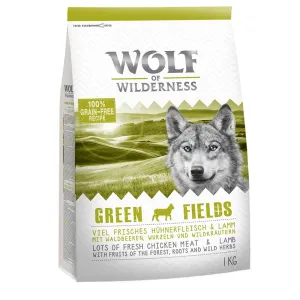 1 kg Wolf of Wilderness 'Green Fields' kutyatáp - Bárány