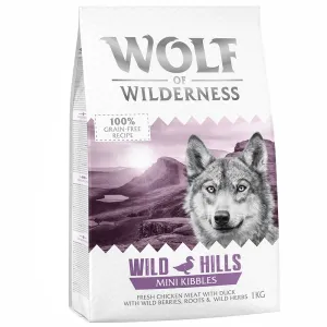 1kg Wolf of Wilderness 'Wild Hills' kutyatáp - Kacsa - Adult MINI