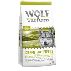 12 kg Wolf of Wilderness 'Green Fields' kutyatáp - Bárány