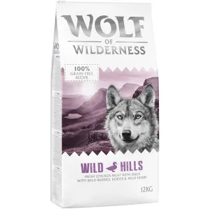 12kg Wolf of Wilderness 'Wild Hills'kutyatáp - Kacsa