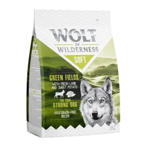 1kg Wolf of Wilderness 'Soft - Green Fields' - bárány száraz kutyatáp