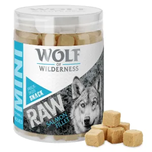4x50g Wolf of Wilderness Mini RAW lazacfilé fagyasztva szárított  kutyasnack