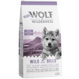 2x12 kg Wolf of Wilderness száraz kutyatáp vegyes csomag: Sunny Glade szarvas+Wild Hills kacsa