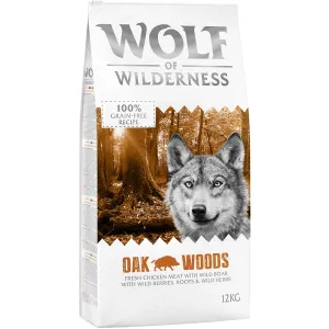 2x12kg Wolf of Wilderness Adult 'Oak Woods' - vaddisznó