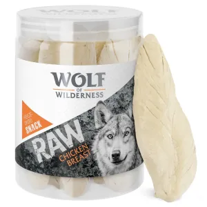 3x110g Wolf of Wilderness RAW csirkemell fagyasztva szárított kutyasnack