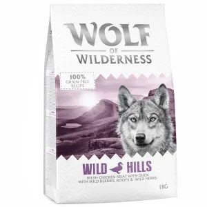 3x1kg Wolf of Wilderness vegyes száraztáp próbacsomag kutyáknak - 