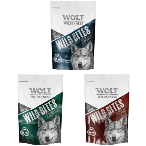 540g Wolf of Wilderness Wolfshappen kutyasnack 3-as Wild Bites Taste of mix: Canada, Scandinavia, Mediterranean
