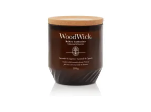 WoodWick Illatgyertya ReNew üveg közepes Lavender & Cypress 184 g