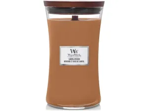 WoodWick Illatgyertya váza Santal Myrrh 609,5 g - nagy