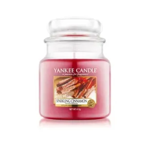 Yankee Candle Illatgyertya Classic Csillogó fahéj (Sparkling Cinnamon) 411 g - közepes