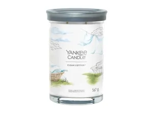 Yankee Candle Illatgyertya Signature tumbler Clean Cotton 567 g - nagy