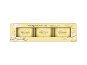 Yankee Candle Illatgyertya szett Vanilla Cupcake 3 x 37 g