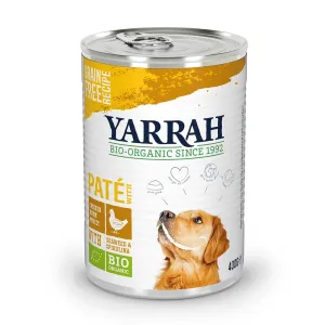 12x400g Yarrah Bio Paté bio csirke, bio tengeri alga & bio spirulina nedves kutyatáp