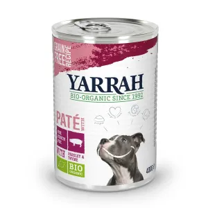 12x400g Yarrah Bio Paté bio sertés nedves konzerv kutyatáp