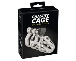 You2Toys - Chastity Cage - fém péniszketrec, lakattal