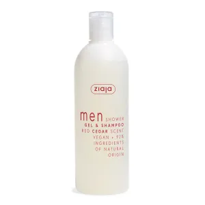 Ziaja Tusfürdő és sampon Red Cedar Men (Gel & Shampoo) 400 ml