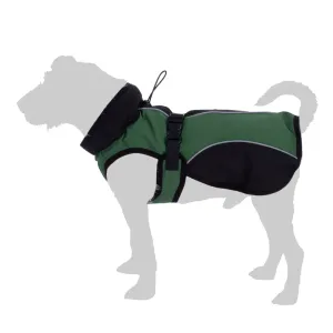 Smartpet Softshell kutyakabát - zöld/fekete - kb. 50 cm háthossz